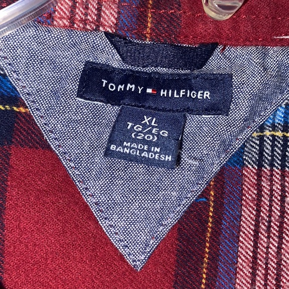 Boys Tommy Flannel Cotton Shirt - Picture 2 of 4